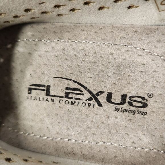 Spring Step Sneakers Tennis Shoe Leather Cut Out Lightweight Slip On‎ White 36 6 - Picture 11 of 15